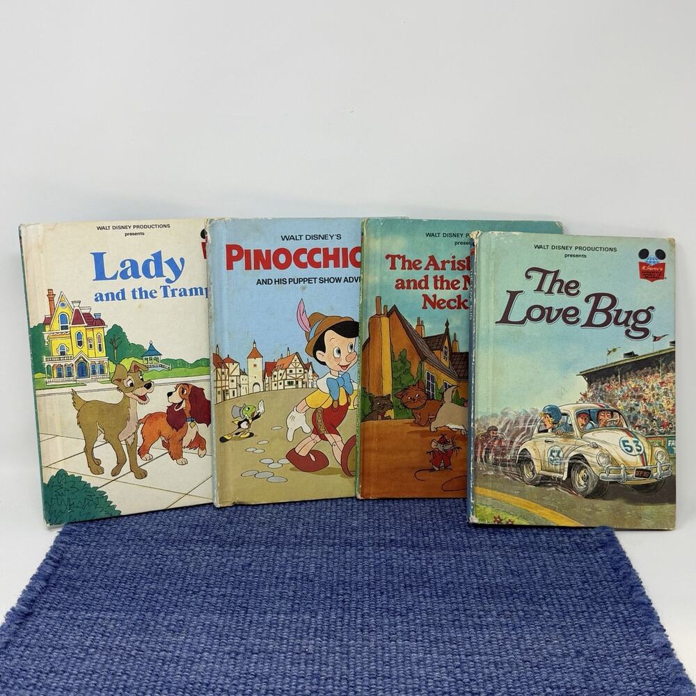 Lot of 5 Walt Disney Wonderful World of Reading Hardcover Books Girls #ABC